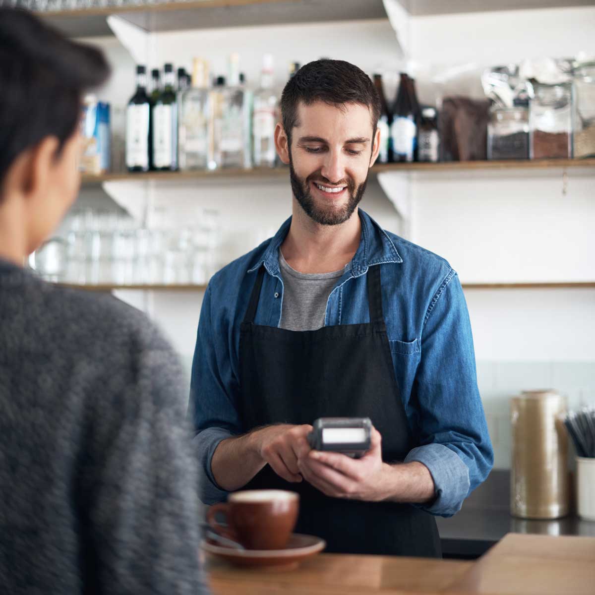Retail shop point of sale tablet example.